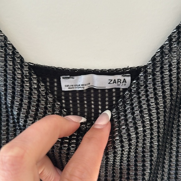 Zara Metallic Tank Top - Picture 3 of 4